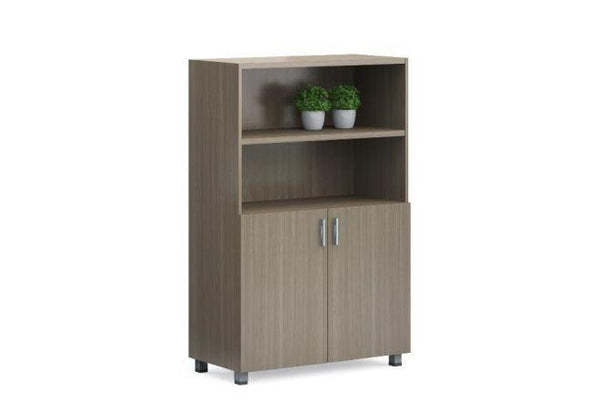 modern-medium-height-storage-cabinet-with-2-open-shelves - 307769