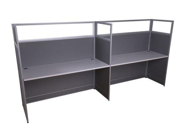 modern-5ft-straight-workstation-with-glass-for-2 - 313481