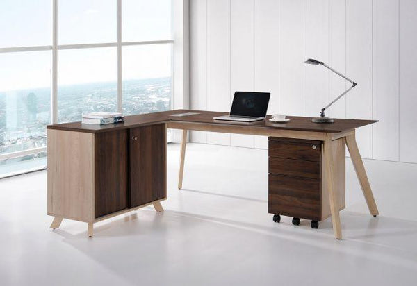 modern-l-shape-desk-with-sliding-door-cabinet - 5154