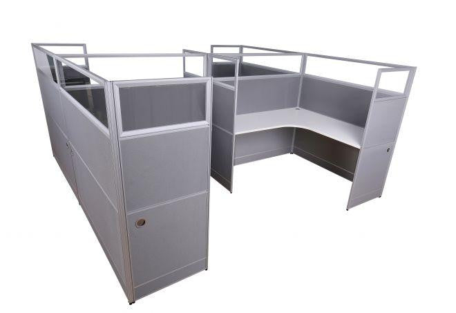 modern-5ft-x-5ft-l-shaped-workstation-with-glass-for-4 - 313496
