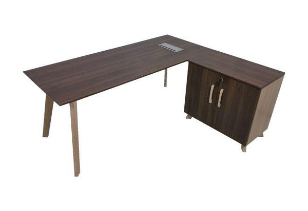 modern-l-shape-desk-with-swinging-door-cabinet - 5058